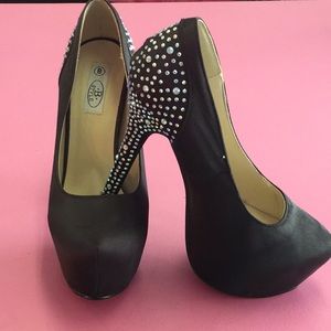 Crystal rhinestone platform shoes B Style